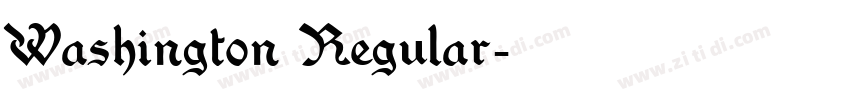 Washington Regular字体转换
